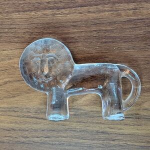 Vintage Kosta Boda Art glass Lion Paperweight Swedish Figurine Erik Hoglund